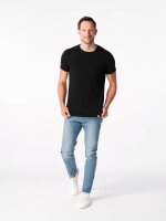 CityZen Davos, pánske tričko slim fit, čierne