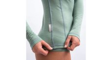Sensor Merino Air dámské triko dlouhý rukáv basil green