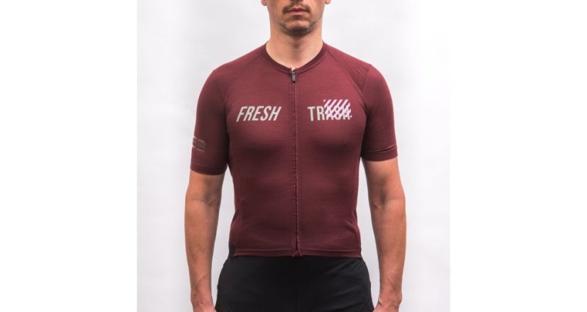 FT MEN´S, Lite Merino Evo Jersey, merlot red