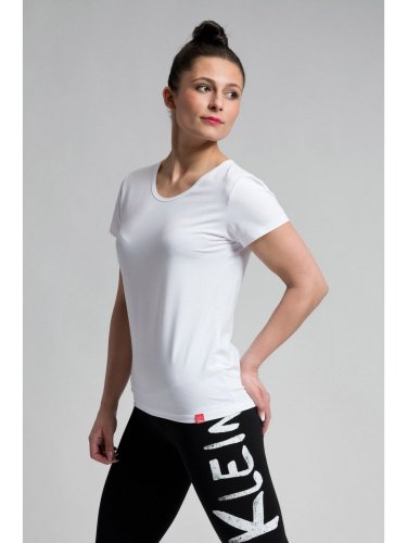 CityZen dámské bavlněné triko klasické s elastanem bílé