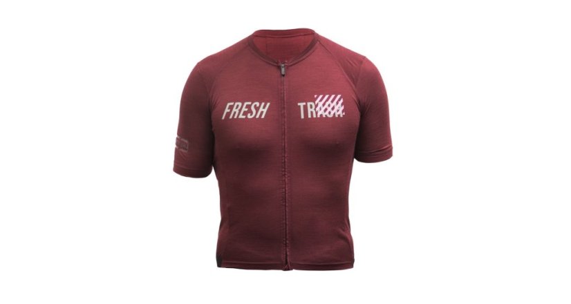 FT MEN´S, Lite Merino Evo Jersey, merlot red
