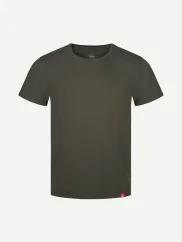 CityZen Agen pánské bavlněné triko krátký rukáv, kulatý výstřih, Dark khaki