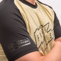 FRESH TRASH MEN´S, Horizon short sleeve tee sand/black