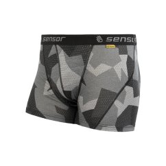 Sensor Merino Impress pánské trenky černá/camo