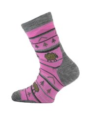 Lasting TJL detské merino ponožky, ružové