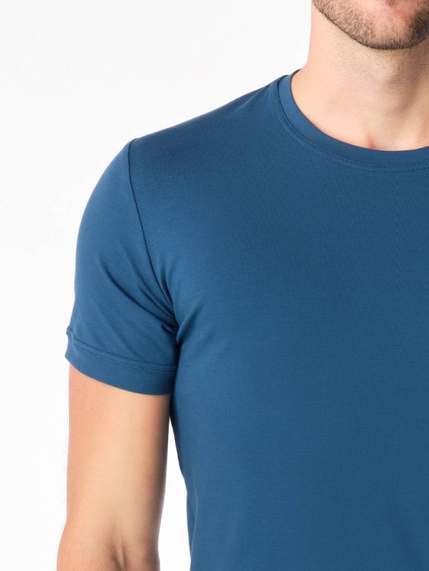 CityZen Davos pánske tričko slim fit modrozelené