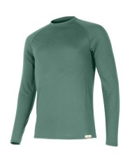 Lasting ATAR pánske merino tričko dl. rukáv sv. zelená