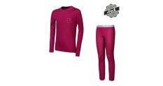 Sensor Double Face Set Logo Up juniorské tričko dl. rukáv + spodky lilla