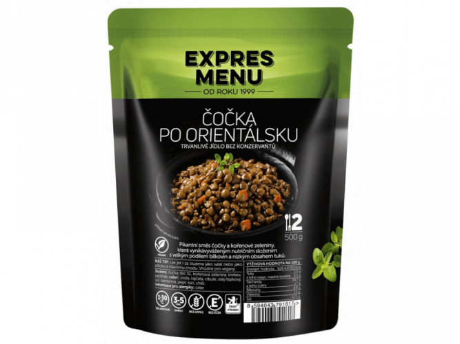Expres menu Čočka po orientálsku - 2porce,  500g