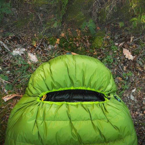 KWAK Spací pytel Fresh Kuňka FK170, khaki/černá, levý zip
