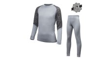 Sensor Merino Impress dětský set – tričko a spodky, Šedá/maori