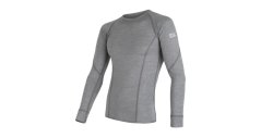 Sensor Merino Active pánske tričko s dlhým rukávom, Sivá