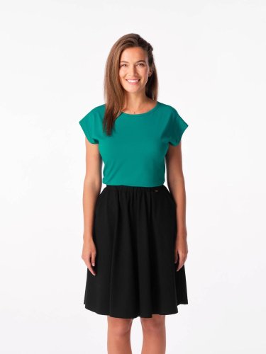 CityZen Alta dámské bavlněné triko s kimonovým rukávem, smaragdové