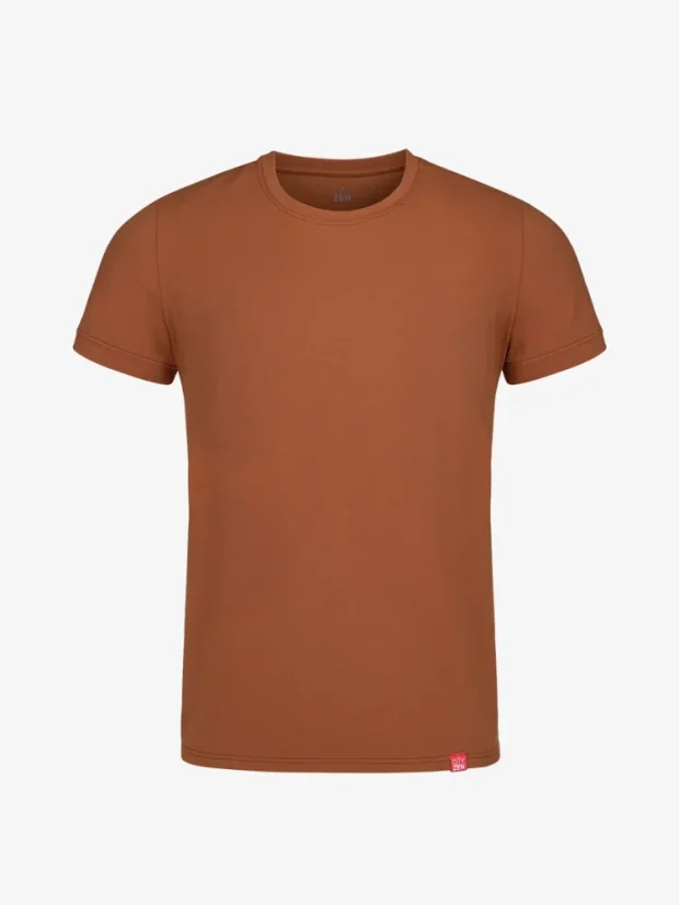 CityZen Davos pánské tričko slim fit skořicové