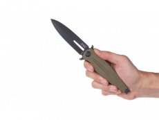 ANV Knives zavírací nůž Z400 DLC linerlock G-10 olivová