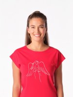 CityZen Alta Dámské tričko červené s potiskem Anděl