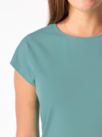 CityZen ALTA dámské bavlněné tričko s kimonovým rukávem, minerálně modré