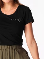 Dámske tričko CityZen BREDA čierne s potlačou NaděJE