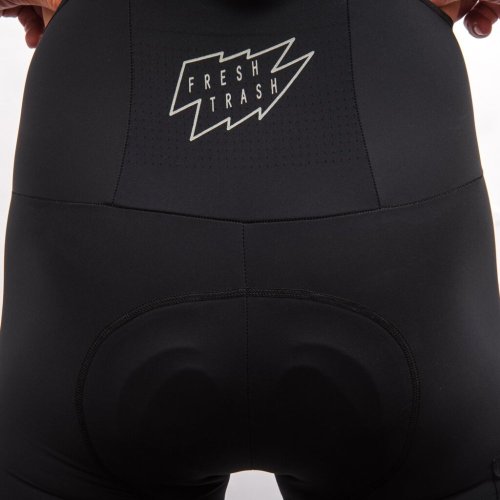 FRESH TRASH MEN´S, Signature bib shorts evo, true black