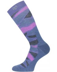 Lasting WLJ merino trekové ponožky – fialová