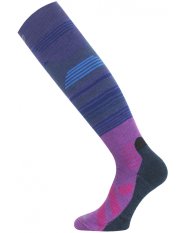 Lasting SSU merino lyžařské podkolenky fialová