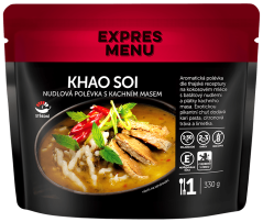 Expres menu Khao Soi - nudlová polévka s kachním masem 1 porce 330g
