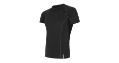 Sensor Merino Active pánske tričko s krátkym rukávom, čierna