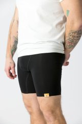 GoldBee Boxerky dlouhé, černé