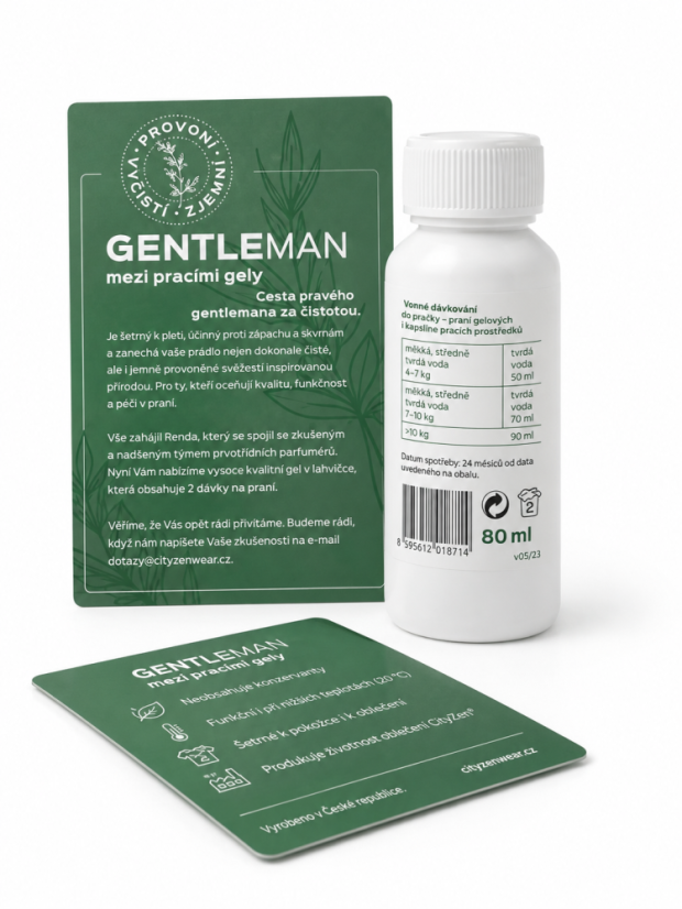 CityZen prací gel Gentleman, 80 ml