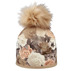 Rituall čepice Stelvio Růže hnědá s bambulí