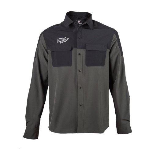 FRESH TRASH MEN´S, Rider long sleeve shirt olive green/black