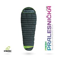 KWAK Spací pytel Fresh Pralesnička FL185, černá, levý zip