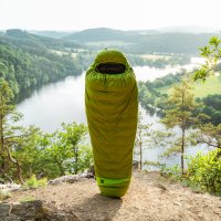 KWAK Spací pytel Fresh Kuňka FK170, khaki/černá, levý zip