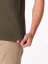 CityZen Agen pánské bavlněné triko krátký rukáv, kulatý výstřih, Dark khaki
