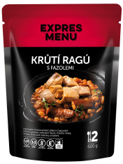 Expres menu Krůtí ragú s fazolemi - 2porce,  600g