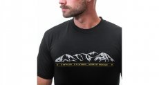 Sensor Coolmax Fresh PT Mountains pánské tričko krátký rukáv černá