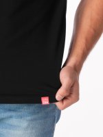 CityZen Davos, pánske tričko slim fit, čierne