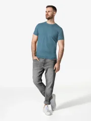 CityZen Davos pánske tričko slim fit nebesky modré