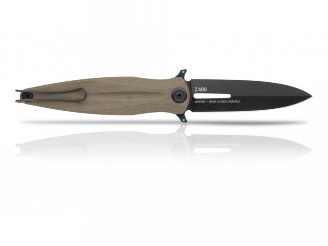ANV Knives zavírací nůž Z400 DLC linerlock G-10 olivová