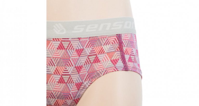 Sensor Merino Impress Dámské kalhotky lilla/pattern