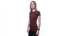 Sensor Merino Air dámské triko krátký rukáv, port red