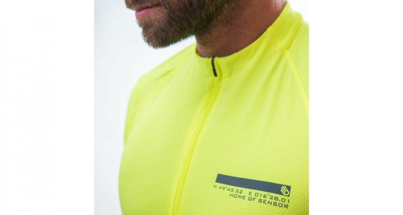 Sensor Cyklo Entry pánský dres krátký rukáv Neon Yellow
