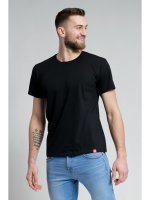 CityZen Agen pánské bavlněné triko kr. rukáv, kulatý výstřih černé