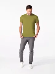 CityZen Davos pánske tričko slim fit olivové