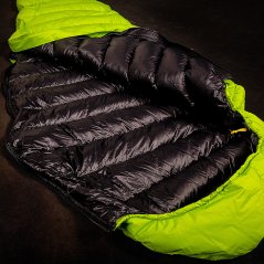 KWAK Spací pytel Rosnička R185, khaki/černá, levý zip