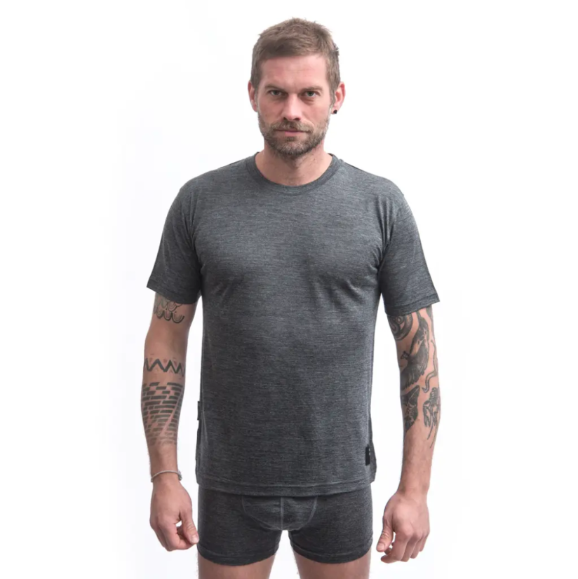Sensor Merino Lite – pánské triko kr. rukáv, anthracite gray