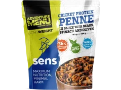 AdventureMenu Lightweight Cvrččí proteinové penne s kuřecím masem v kreolské om. 160g