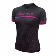 Sensor Cyklo Tour dámský dres krátký rukáv Black dots