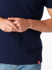 CityZen Bondy pánské bavlněné triko kr. rukáv, výstřih do V, Navy