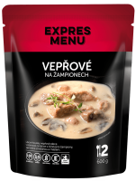 Expres menu Vepřové na žampionech, 2 porce, 600g